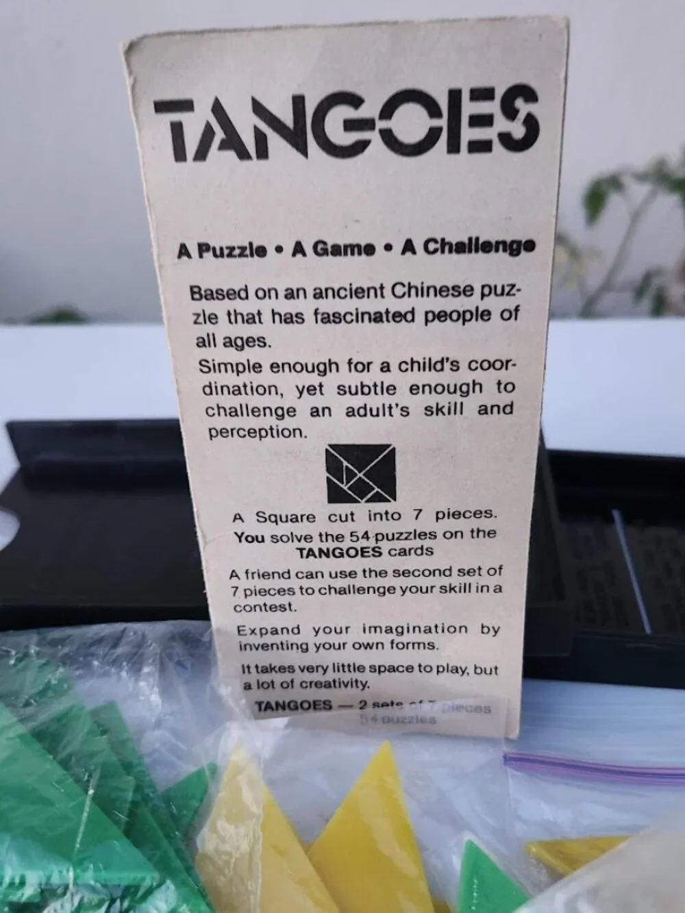 Vintage Tangoes Pattern Puzzle Game Chinese Patterns Tangram Puzzles CLASSROOM S